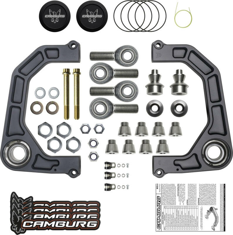 Camburg Toyota Tacoma 05-23 / 4-Runner 03-23 / FJ 07-14 KINETIK V2 Billet Uniball Upper Arms Suspension Arms & Components Camburg