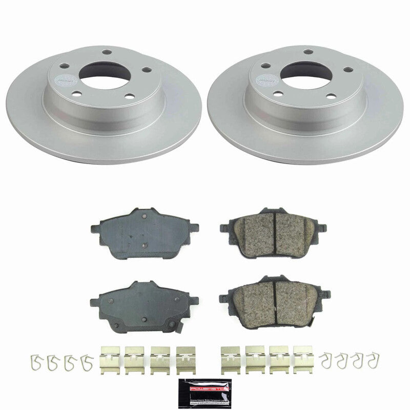Power Stop 20-25 Nissan Sentra Rear Z17 Coated Brake Kit Brake Kits - Performance Blank PowerStop