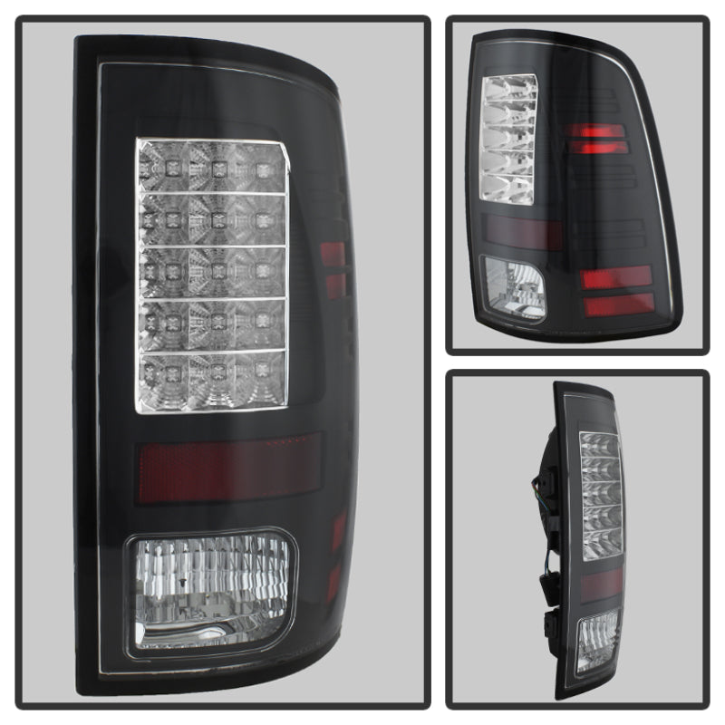 Spyder Dodge Ram 1500 13-14/Ram 2500 13-14 LED Tail Lights LED Model only - Blk ALT-YD-DRAM13-LED-BK Tail Lights SPYDER