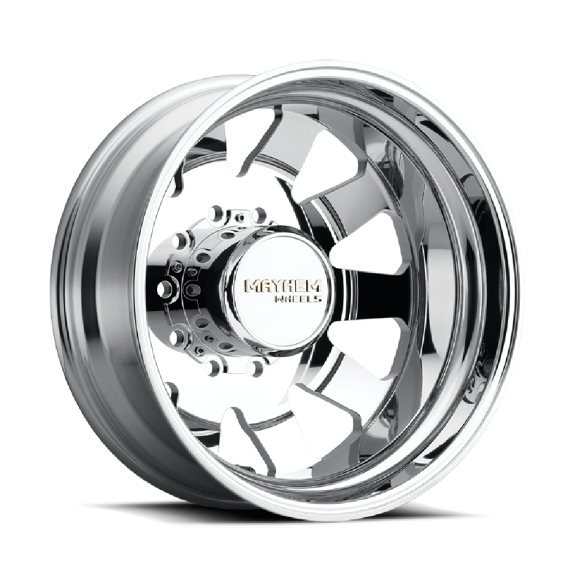 Mayhem 8181 Challenger Dually 22x8.25 / 10x225 BP / 169mm Offset / 170.1mm Hub Polished Wheel Wheels - Forged Mayhem