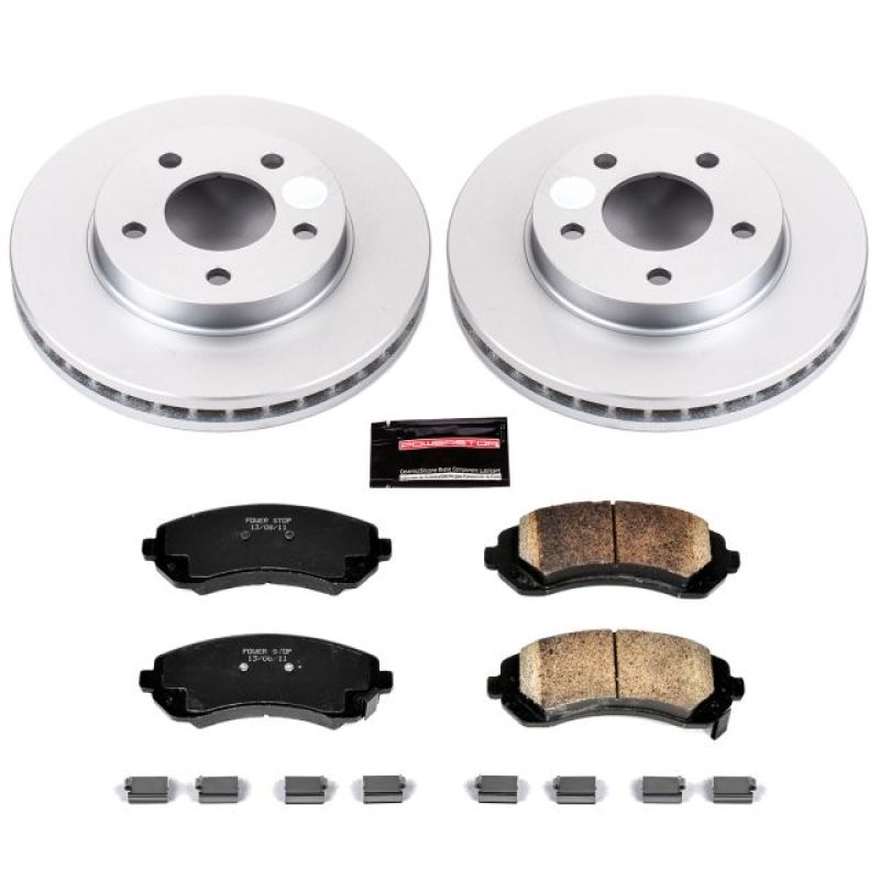 Power Stop 02-07 Buick Rendezvous Front Z17 Evolution Geomet Coated Brake Kit Brake Kits - Performance Blank PowerStop