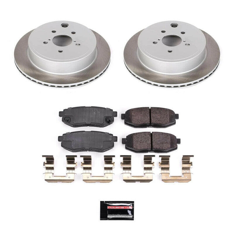 Power Stop 22-23 Toyota GR86 Rear Semi-Coated Rotor Kit Brake Kits - Performance Blank PowerStop
