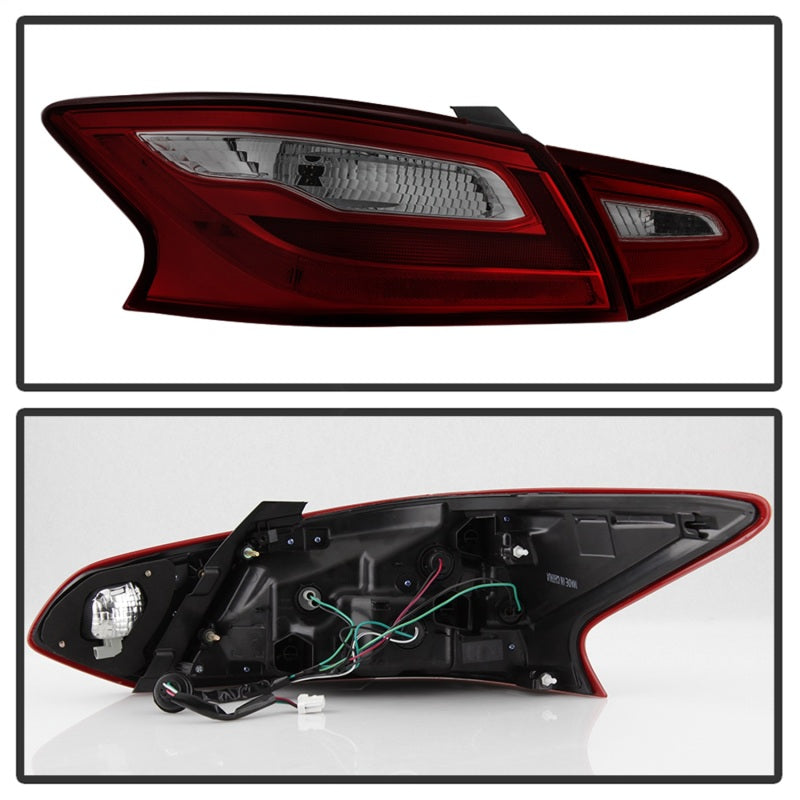 xTune 16-18 Nissan Altima 4DR OEM Tail Light - Red Smoke (ALT-JH-NA16-4D-RSM) Tail Lights SPYDER