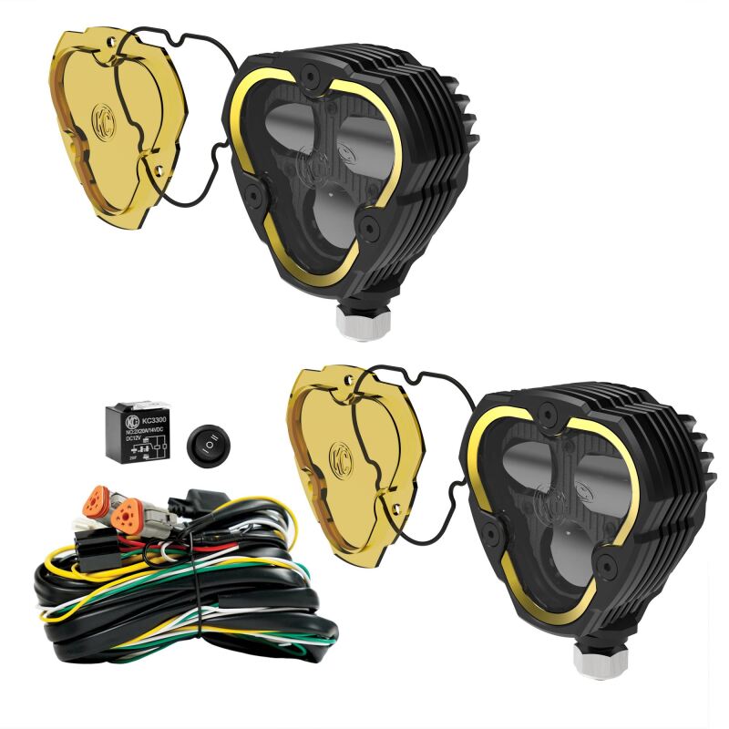 KC HiLiTES FLEX ERA 3 Dual Mode SAE Fog Lights - 2-Light Master Kit Light Bars & Cubes KC HiLiTES