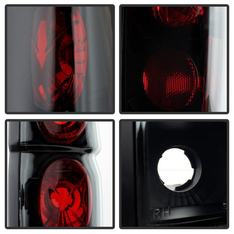 Spyder Nissan Hardbody 86-97 Euro Style Tail Lights Black Smoke ALT-YD-NH86-BSM Tail Lights SPYDER