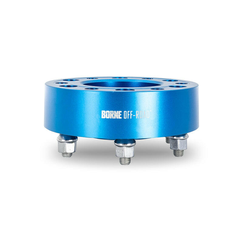 Borne Off-Road Wheel Spacers - 6x139.7 - 93.1 - 50mm - M12 - Blue Wheel Spacers & Adapters Borne Off-Road