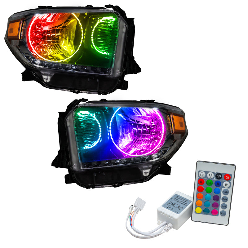 Oracle 14-17 Toyota Tundra SMD HL - Dual Halo Kit - ColorSHIFT w/ Simple Controller Headlights ORACLE Lighting