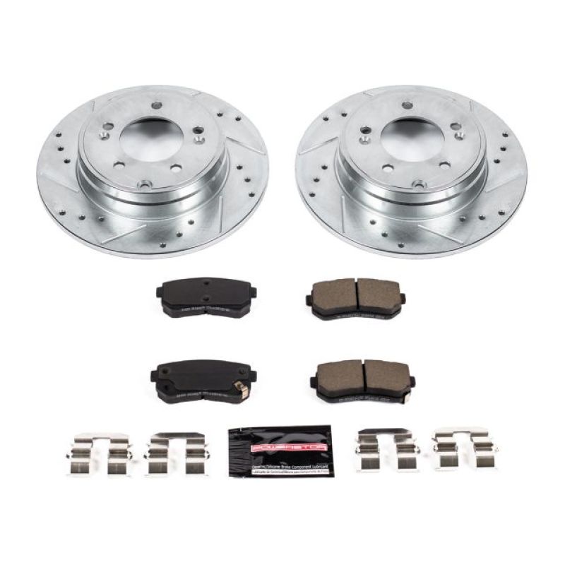 Power Stop 16-19 Hyundai Sonata Rear Z23 Evolution Sport Brake Kit Brake Kits - Performance D&S PowerStop