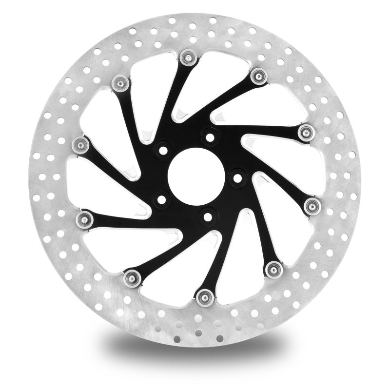 Performance Machine Disc/Carr 13x.20 Sf Del Rey Left - Contrast Cut Platinum Brake Rotors - Drilled Performance Machine