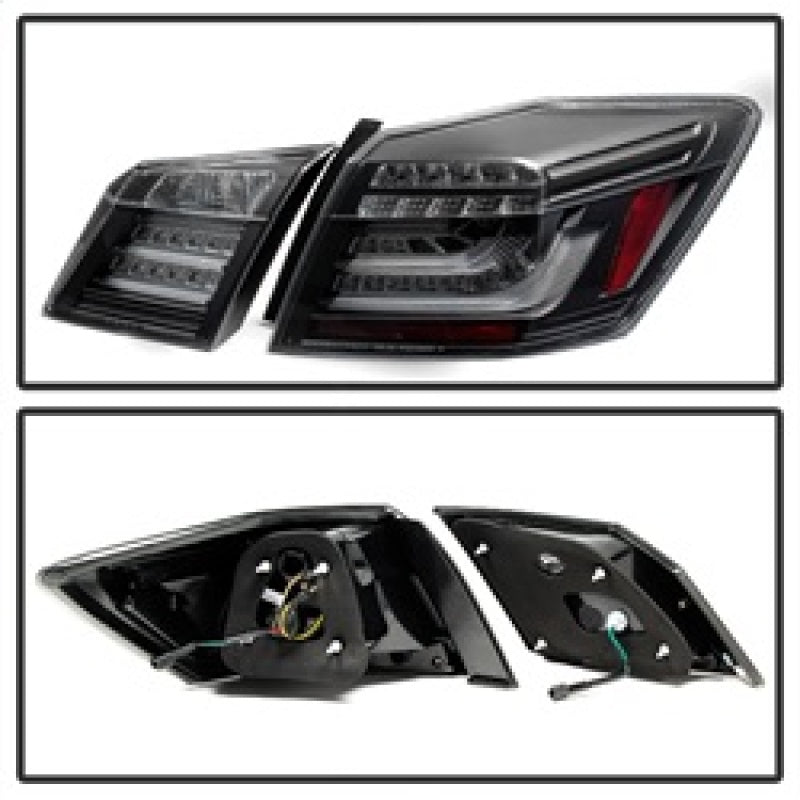 Spyder Honda Accord 2013-2015 4DR LED Tail Lights - Black ALT-YD-HA13LED-LED-BK Tail Lights SPYDER