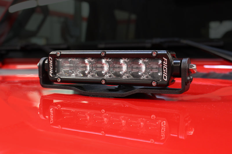 Go Rhino 18-20 Jeep Wrangler JL/JLU/Gladiator JT Light Mount - Two 6in Single Row Light Mounts Go Rhino
