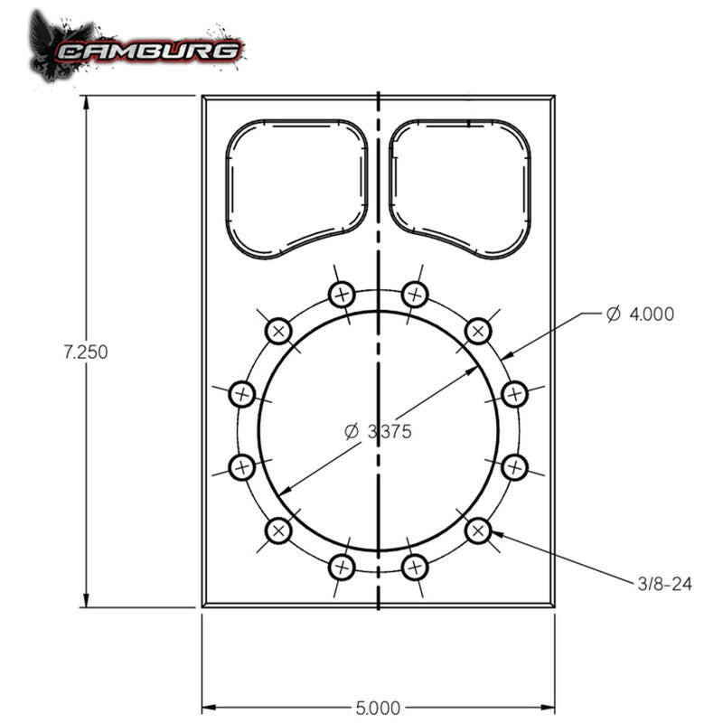 Camburg 4130 TT Bolt-on Spindle Snout Block Flanges Camburg