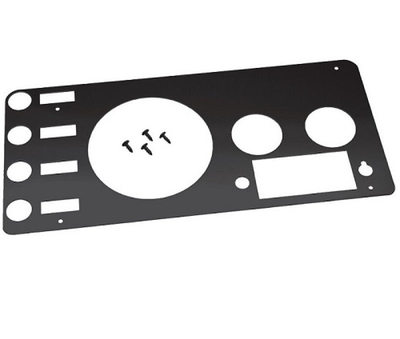 Kentrol 76-86 Jeep CJ Gauge Cover - Powdercoat Black Gauges Kentrol