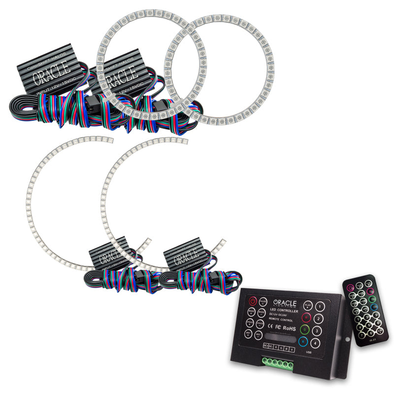 Oracle Infiniti G37 Coupe 08-10 Halo Kit - ColorSHIFT w/ 2.0 Controller Headlights ORACLE Lighting