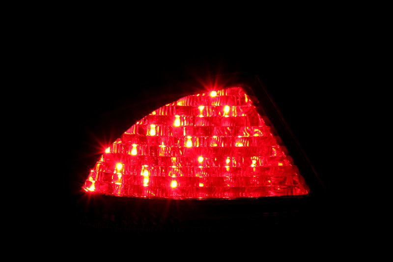 ANZO 2000-2005 Mercedes Benz S Class W220 LED Taillights Red/Smoke Tail Lights ANZO