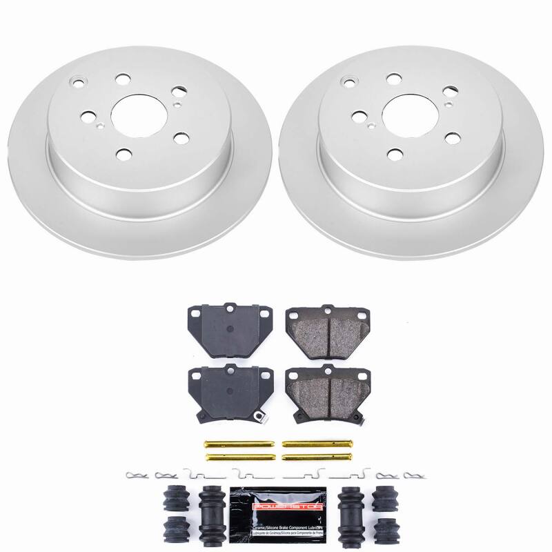 Power Stop 03-06 Pontiac Vibe Rear Z23 Coated Brake Kit Brake Kits - Performance D&S PowerStop