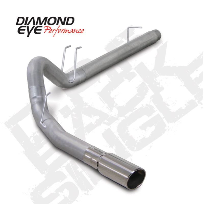 Diamond Eye KIT 4in DPF-BACK SGL AL 08-09 6 4L F250/F350 PCKGD BX46X14X14OD EL-PL 44inX13 5inX13 5in DPF Back Diamond Eye Performance