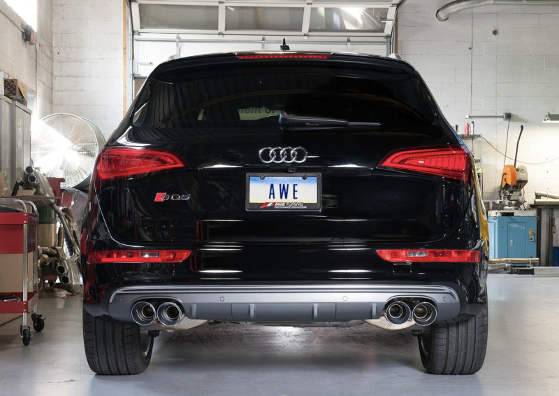 AWE Tuning Audi 8R SQ5 Touring Edition Exhaust - Quad Outlet Diamond Black Tips Catback AWE Tuning