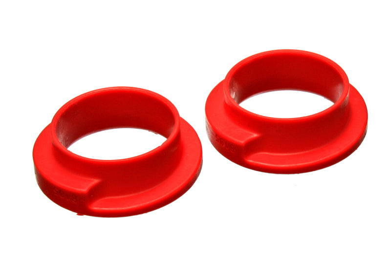 Energy Suspension Universal 2-3/16in ID 3in OD 1in H Red Coil Spring Isolators (2 per set) Bushing Kits Energy Suspension
