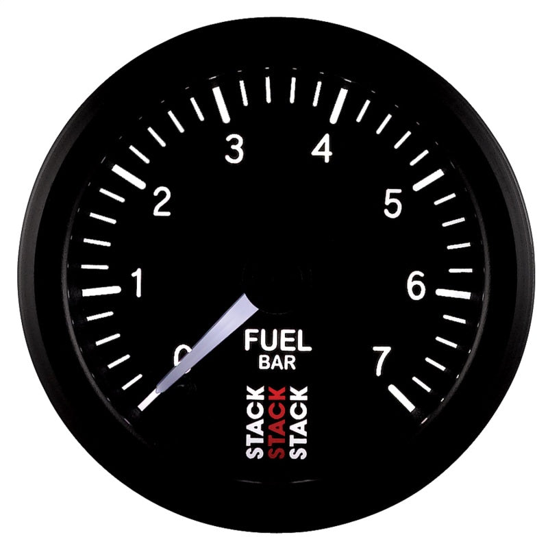 Autometer Stack 52mm 0-7 Bar M10 Male Pro Stepper Motor Fuel Pressure Gauge - Black Gauges AutoMeter