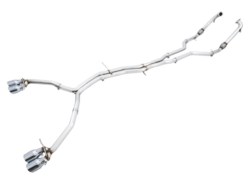 AWE Tuning Audi B9 S5 Coupe 3.0T Track Edition Exhaust - Chrome Silver Tips (102mm) Catback AWE Tuning
