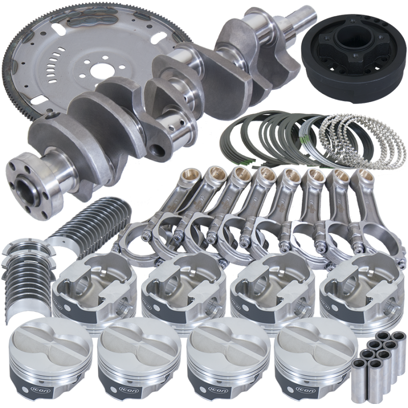 Eagle Ford 302 3.400in Crank 5.400in I-Beam Rods 4.000in Pistons 164 Tooth FP Balanced Assembly Rotating Assemblies Eagle