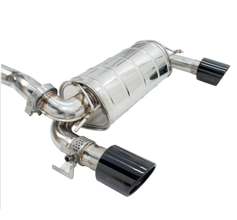 Invidia 15-18 Ford Focus RS Q300 w/Valve Rolled Black Tip Cat-Back Exhaust Catback Invidia