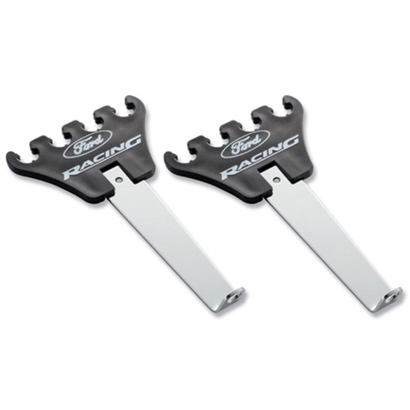 Ford Racing Logo Wire Loom Chrome Base/Black Wire Loom Ford Racing