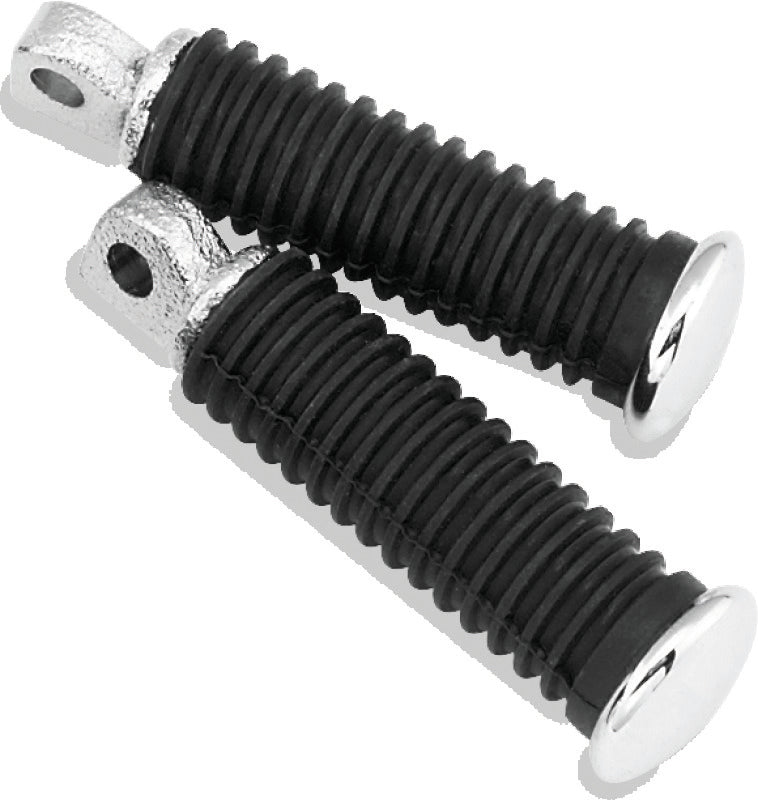 Bikers Choice Chrome Cap Rider Pegs Male Mount Style Replaces H-D 49117-77T Footpegs Bikers Choice