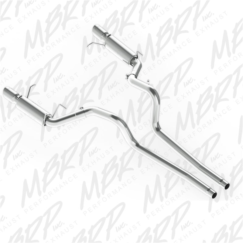 MBRP 11-14 Ford Mustang GT 5.0L Dual Split Rear Race Version AL 3in Cat Back Exhaust System Catback MBRP