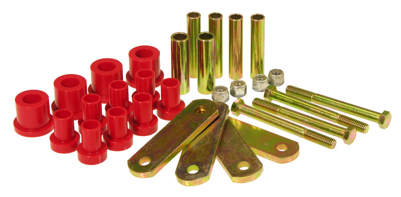 Prothane 65-69 Chrysler A Body HD Spring & Shackles Bushings - Red Bushing Kits Prothane