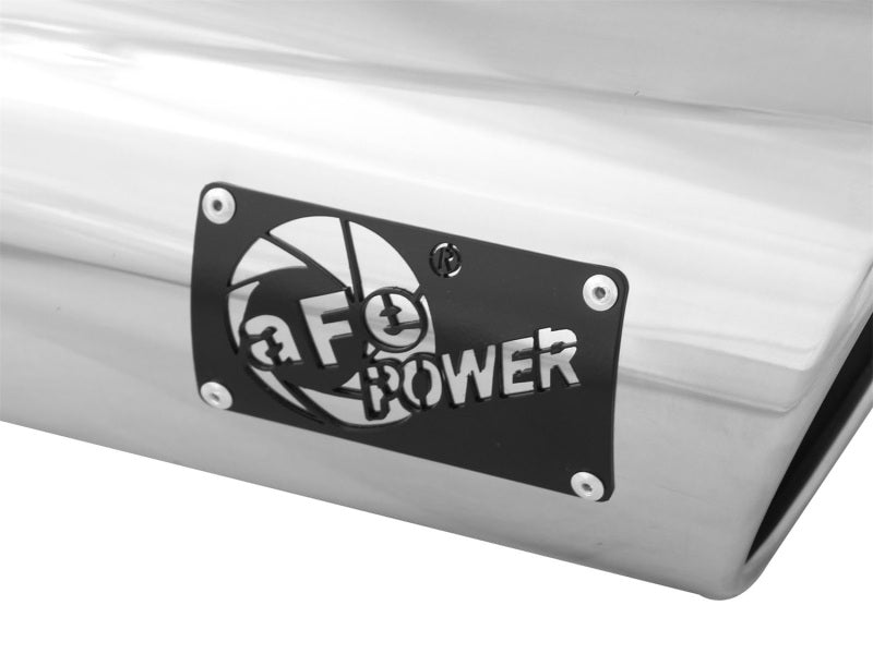 aFe Diesel Exhaust Tip Bolt On Polished 5in Inlet x 6in Outlet x 12in Long Catback aFe