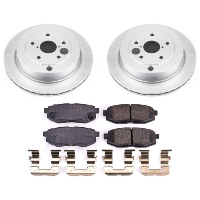 Power Stop 06-07 Subaru B9 Tribeca Rear Z17 Evolution Geomet Coated Brake Kit Brake Kits - Performance Blank PowerStop