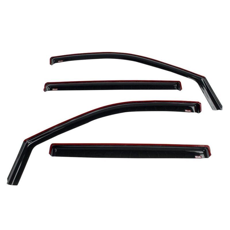 Westin 19-21 Chevy Silverado Crew Cab Pickup In-Channel Wind Deflector 4pc - Smoke Wind Deflectors Westin