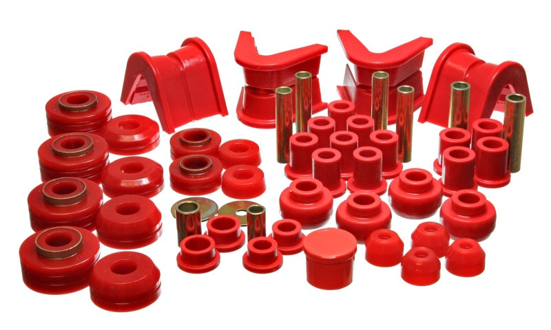 Energy Suspension 73-79 Ford F-150 Pickup 4WD Red Hyper-flex Master Bushing Set Bushing Kits Energy Suspension