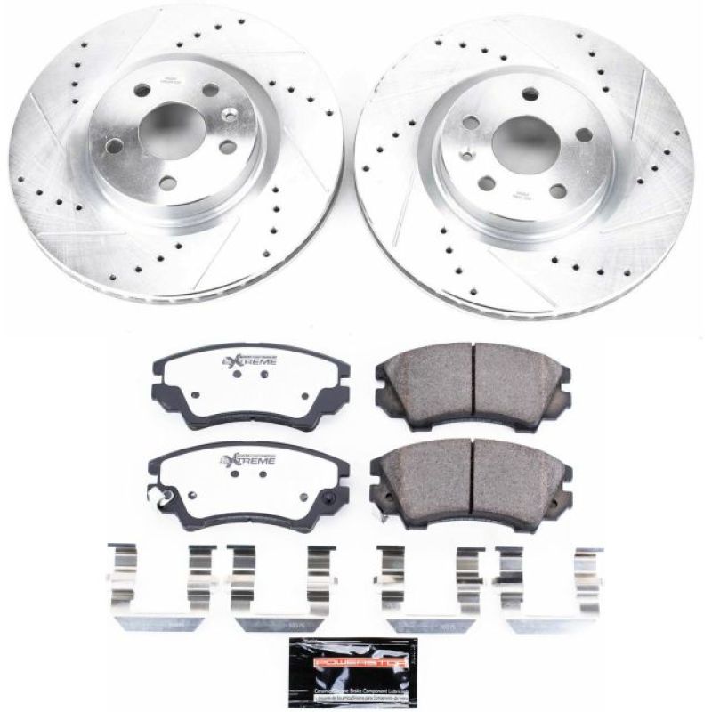 Power Stop 11-17 Chevrolet Caprice Front Z26 Street Warrior Brake Kit Brake Kits - Performance D&S PowerStop