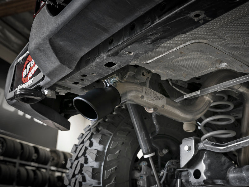 aFe MACH Force-Xp Axle-Back Hi-Tuck Exhaust System w/Black Tip 18-19 Jeep Wrangler (JL) V6 3.6L Axle Back aFe