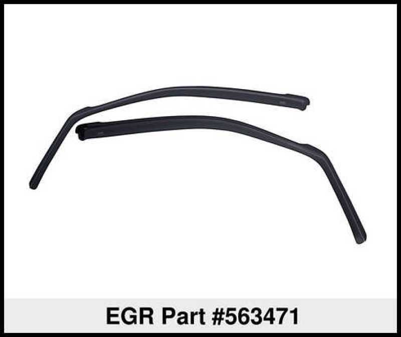 EGR 15+ Ford F150 Regular Cab In-Channel Window Visors - Set of 2 (563471) Wind Deflectors EGR
