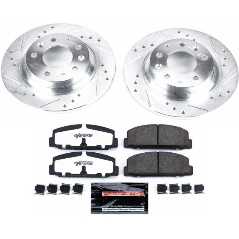 Power Stop 03-05 Mazda 6 Rear Z26 Street Warrior Brake Kit Brake Kits - Performance D&S PowerStop