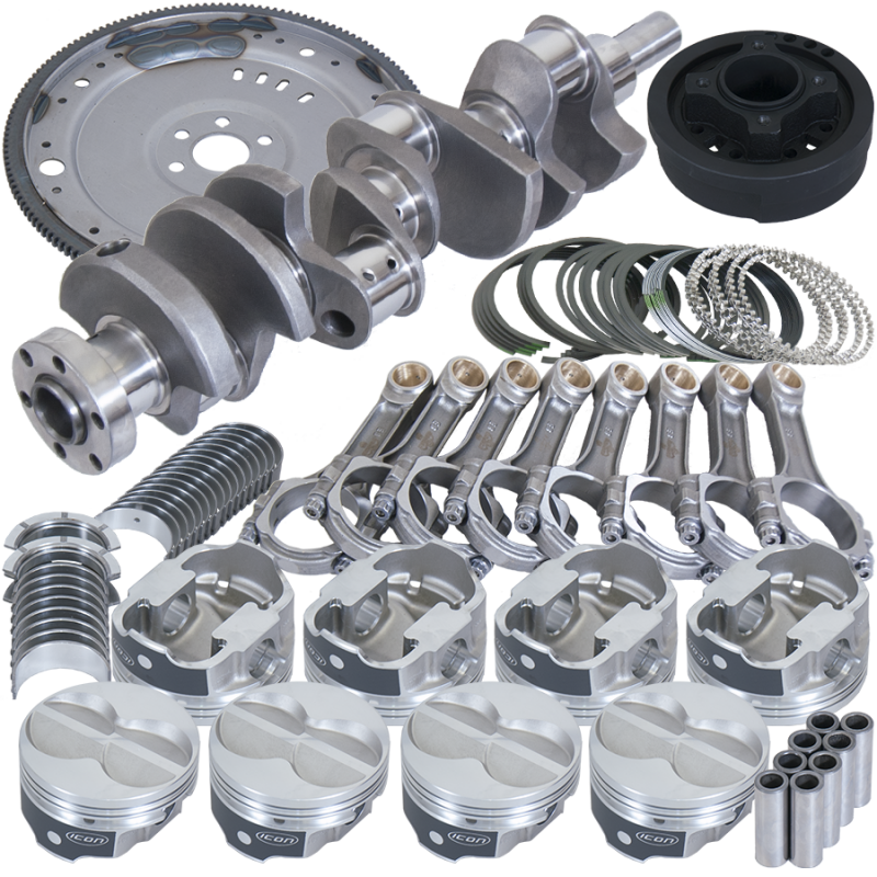 Eagle Ford 302 3.400in Crank 5.400in I-Beam Rods 4.000in Pistons 157 Tooth FP Balanced Assembly Rotating Assemblies Eagle