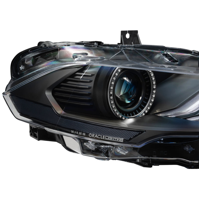 Oracle Lighting 18-23 Ford Mustang Dynamic ColorSHIFT LED Headlights - Black Series Headlights ORACLE Lighting