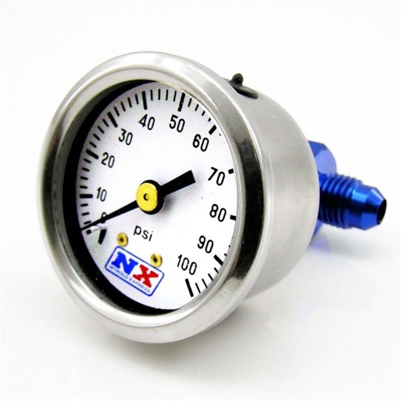 Nitrous Express Fuel Pressure Gauge (0-100 PSI w/Manifold) Gauges Nitrous Express