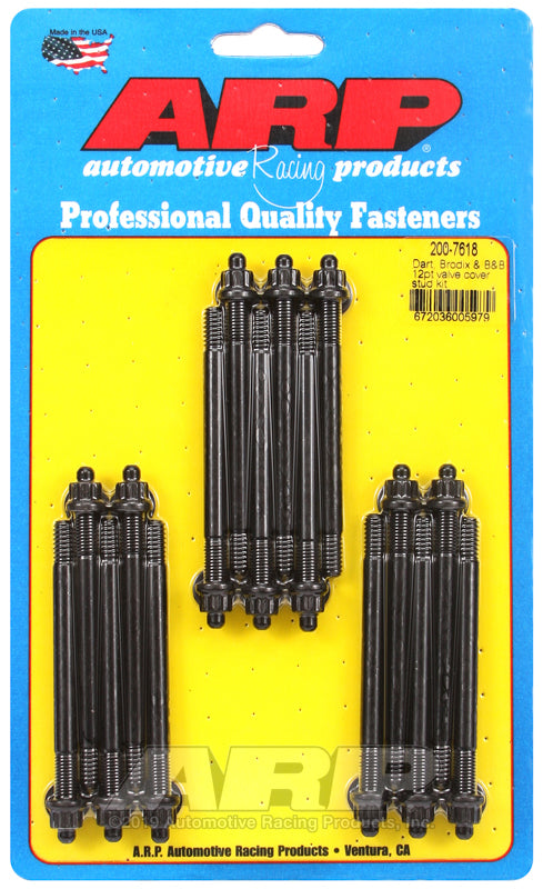 ARP Dart Brodix & B&B 12pt valve cover stud kit Rod Bolt Kits ARP