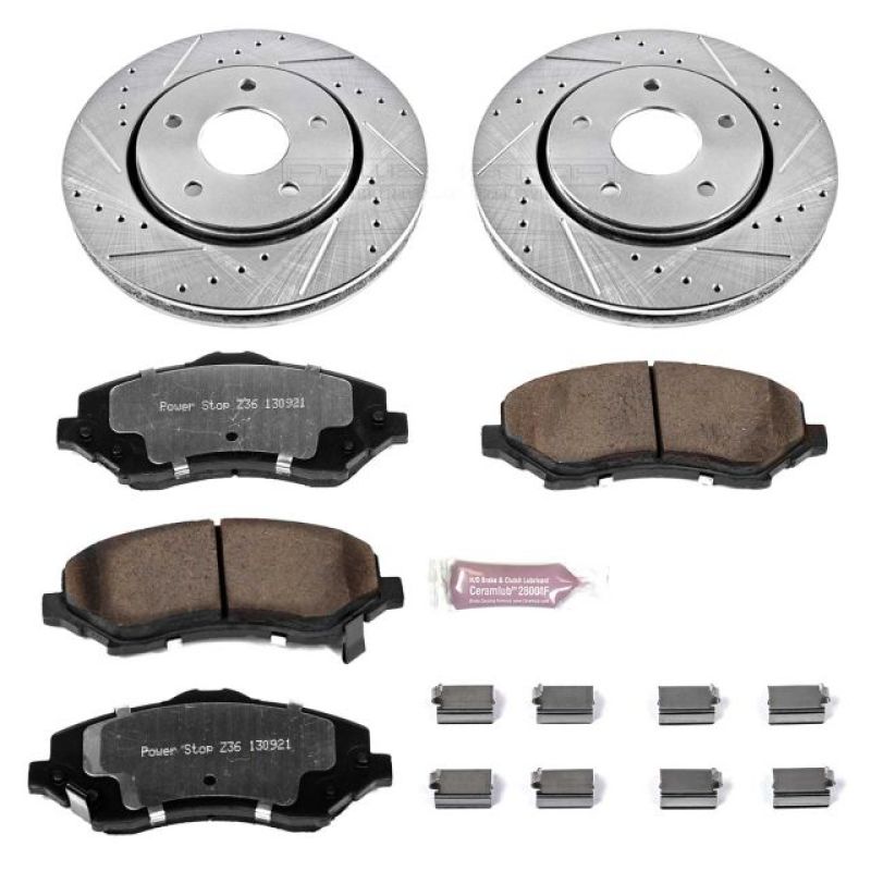 Power Stop 08-16 Chrysler Town & Country Front Z36 Truck & Tow Brake Kit Brake Kits - Performance D&S PowerStop
