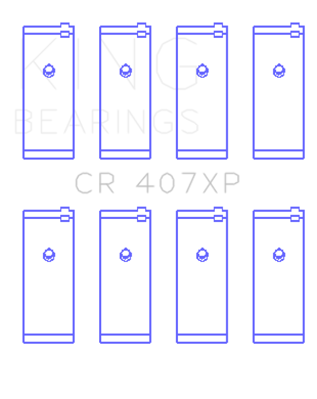 King Engine Bearings Nissan CA16DET/CA18DET/CA20ET (Size .026) Connecting Rod Bearings (Set of 4) Bearings King Engine Bearings