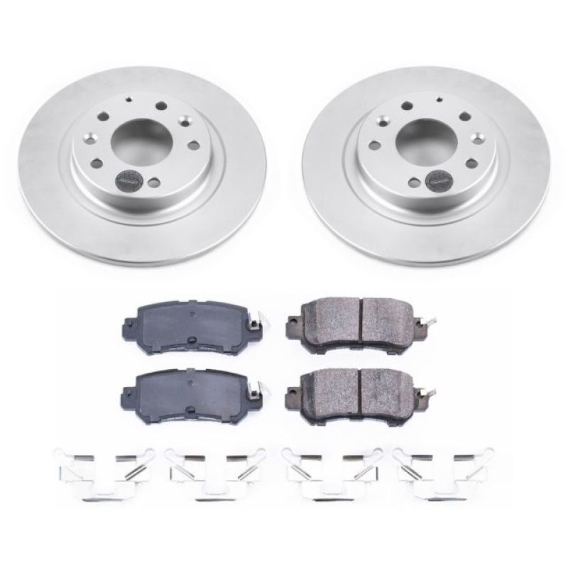 Power Stop 16-18 Mazda CX-3 Rear Z17 Evolution Geomet Coated Brake Kit Brake Kits - Performance Blank PowerStop