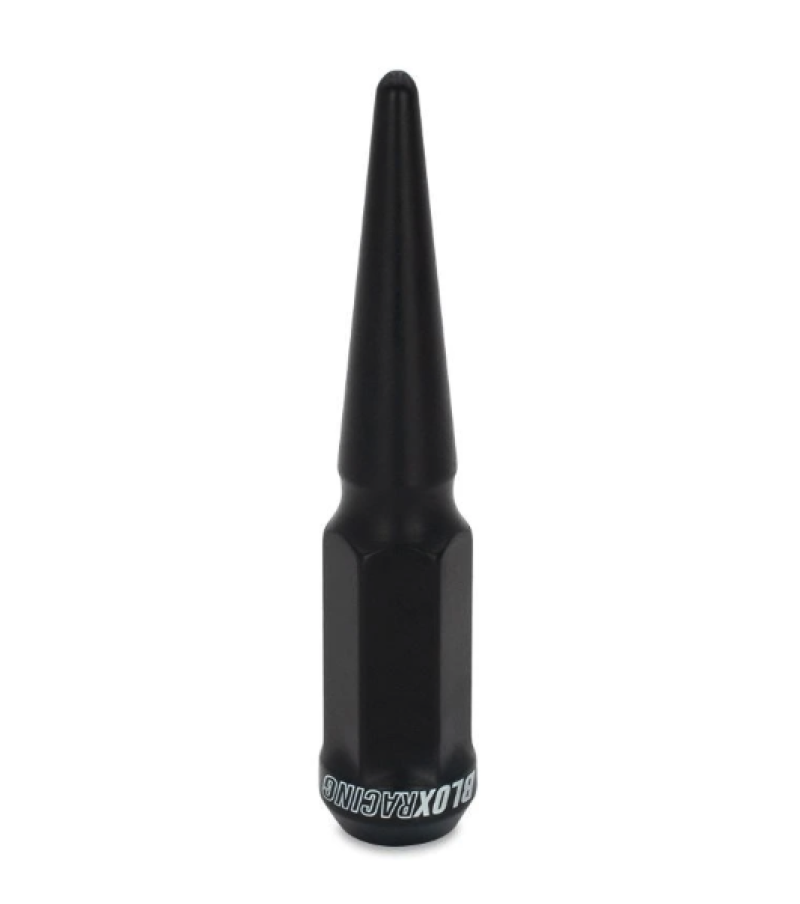 BLOX Racing Spike Forged Lug Nuts - Flat Black 14 x 1.50mm - Single Lug Nuts BLOX Racing