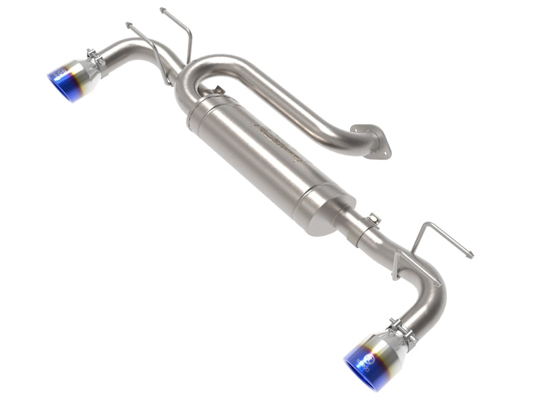 aFe 19-22 Mazda 3 L4 2.5L Takeda 3in to 2-1/2in 304 SS Axle-Back Exhaust w/ Blue Flame Tip Axle Back aFe