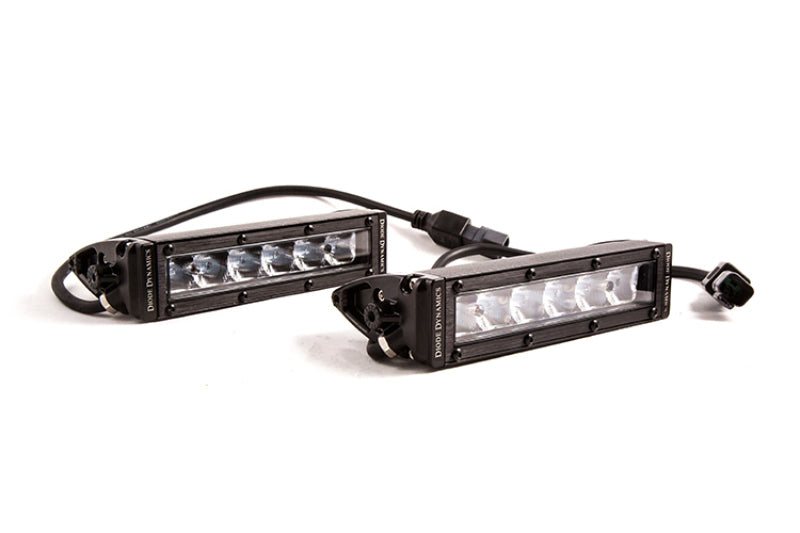 Diode Dynamics 6 In LED Light Bar Single Row Straight SS6 - White Flood Light Bar (Pair) Light Bars & Cubes Diode Dynamics