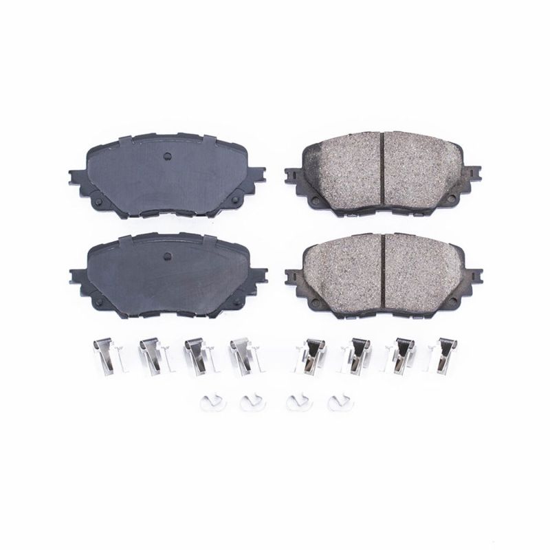 Power Stop 17-19 Fiat 124 Spider Front Z17 Evolution Ceramic Brake Pads w/Hardware Brake Pads - OE PowerStop